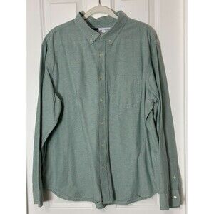 Old Navy Everyday Shirt Mens XXL Green Button Down Business Casual Oxford